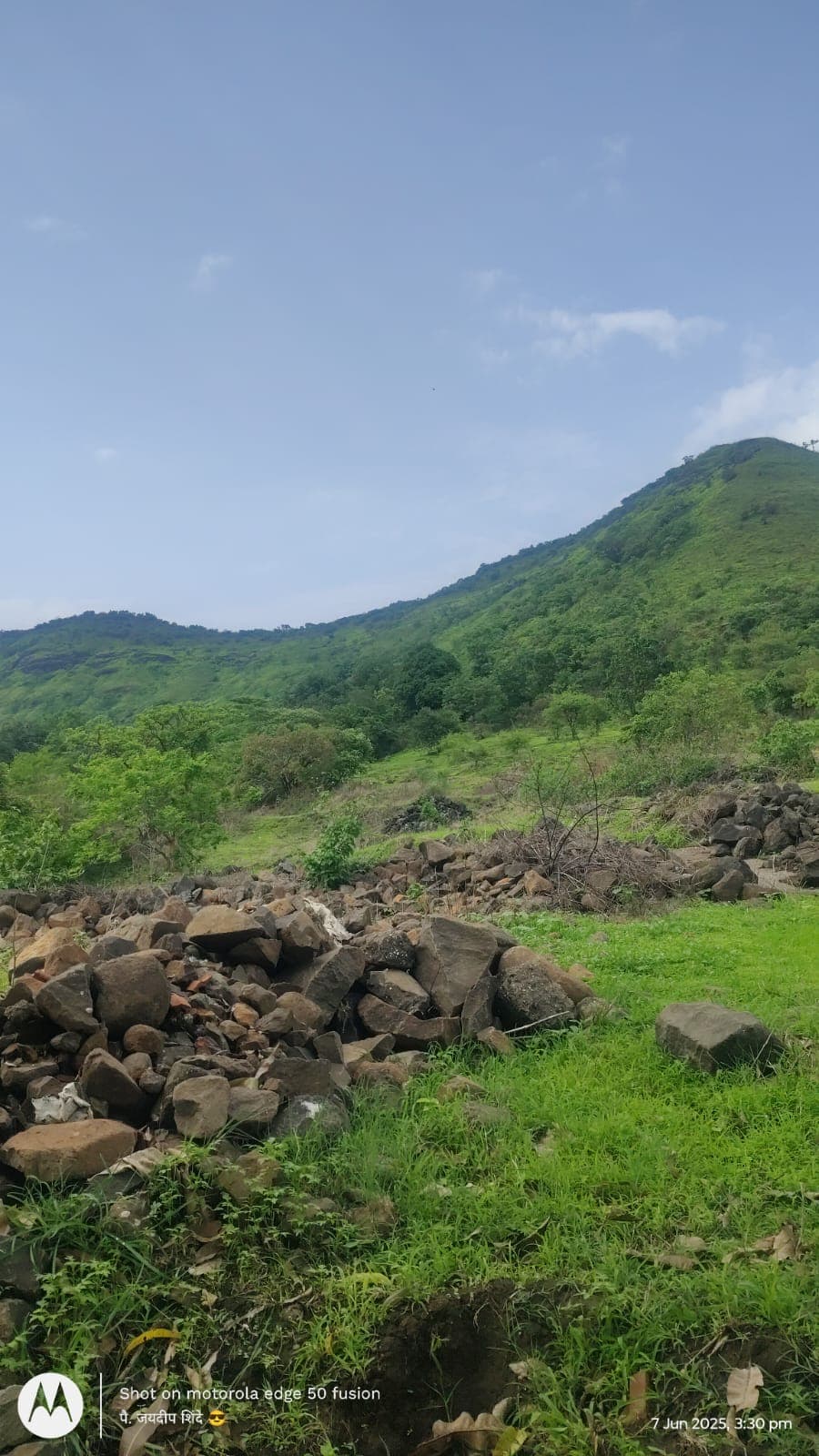 A sunset over the project site.